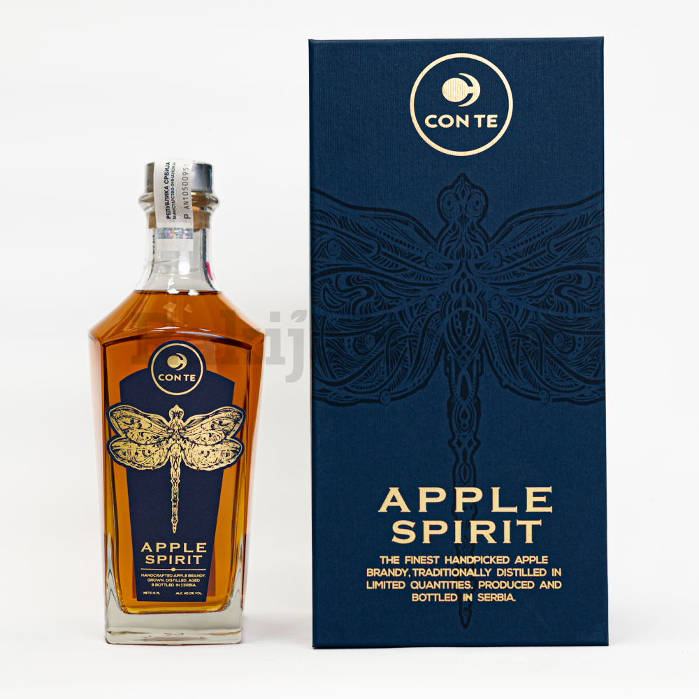 Con Te Apple Spirit – srpski brandy od jabuke u poklon pakovanju