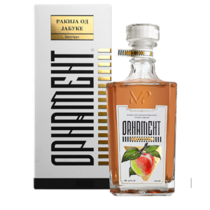 Ornament rakija od jabuke u poklon kutiji