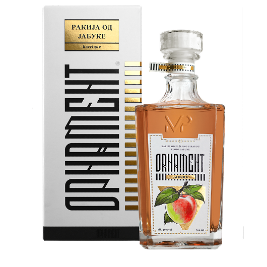 Ornament rakija od jabuke u poklon kutiji